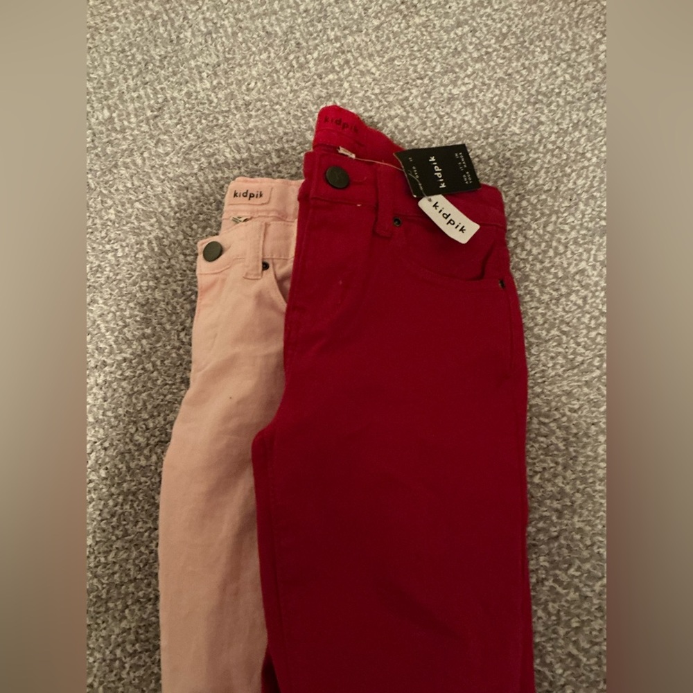 Kidpik jeans! TWO PAIRS! 8 and 10 in size! ONE is new/other is not new!